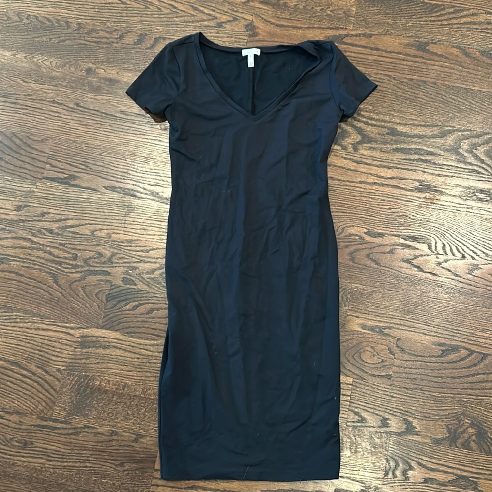 Leith V neck short sleeve midi dress, size M